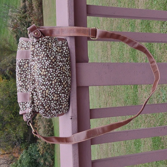 ๐VINTAGE๐ UNIONBAY Ditsy Floral Corduroy Fabric Shoulder Bag - Picture 4 of 16